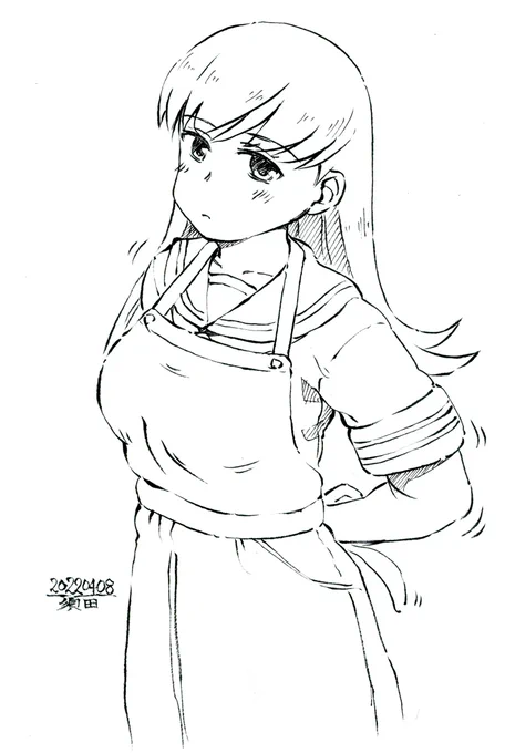 #艦これ版深夜の真剣お絵描き60分一本勝負
#艦これ版真剣お絵描き60分一本勝負_20220408
`何か作ってくれるっち' 