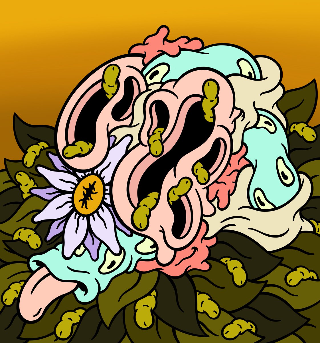 🌸💀🐍 have a funky friday fam 🐍💀🌸
"funky fungi" is now available - 17 eds. / 1,7 tezos

🍄 hic.af/o/714434
🍄 teia.art/objkt/714434
🍄 objkt.com/asset/hicetnun…
#drawing #digital #tezos #CleanNFT 
<a href="/cleannftunion/">Clean NFT Union</a>