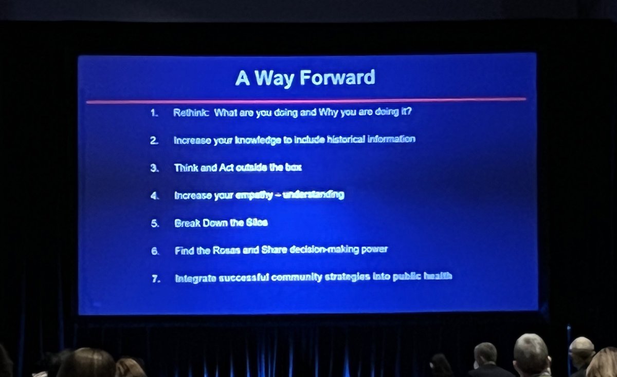 MBensson's tweet photo. “We have to realize policing is not the only profession with their knees on the necks of black and brown people.” -Dr Deborah Prothrow-Stith #SGIM22 Medicine has a long history of racist practices. We as a medical community have a lot of work to do to improve health equity. https://t.co/ATkoC6euFl