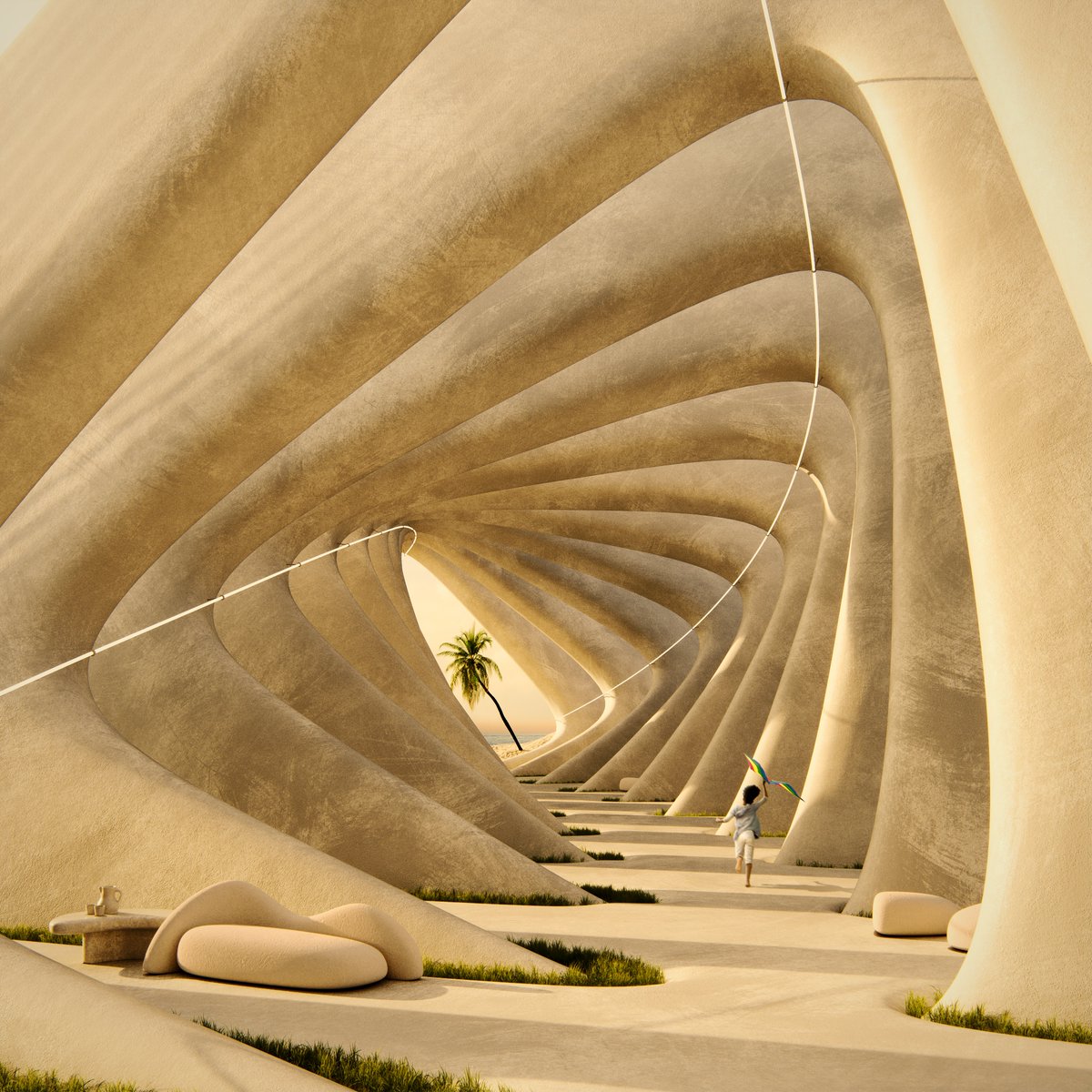Seashell Prelude
by <a href="/javiervalero__/">Javier Valero</a> 
#illustration #digitalart #architecture #3D #digital