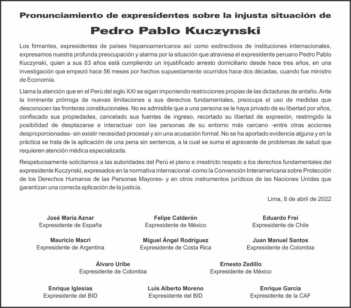 PedroPablo Kuczynski tweet media