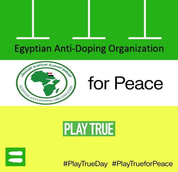 EGYNADO's tweet photo. There is NO place for WAR in our community
Support the WADA Play True Day on the 8th of April to spread the message of peace in Clean sport and society

#PlayTrueDay
#PlayTrueforPeace https://t.co/oBiJJWctuX