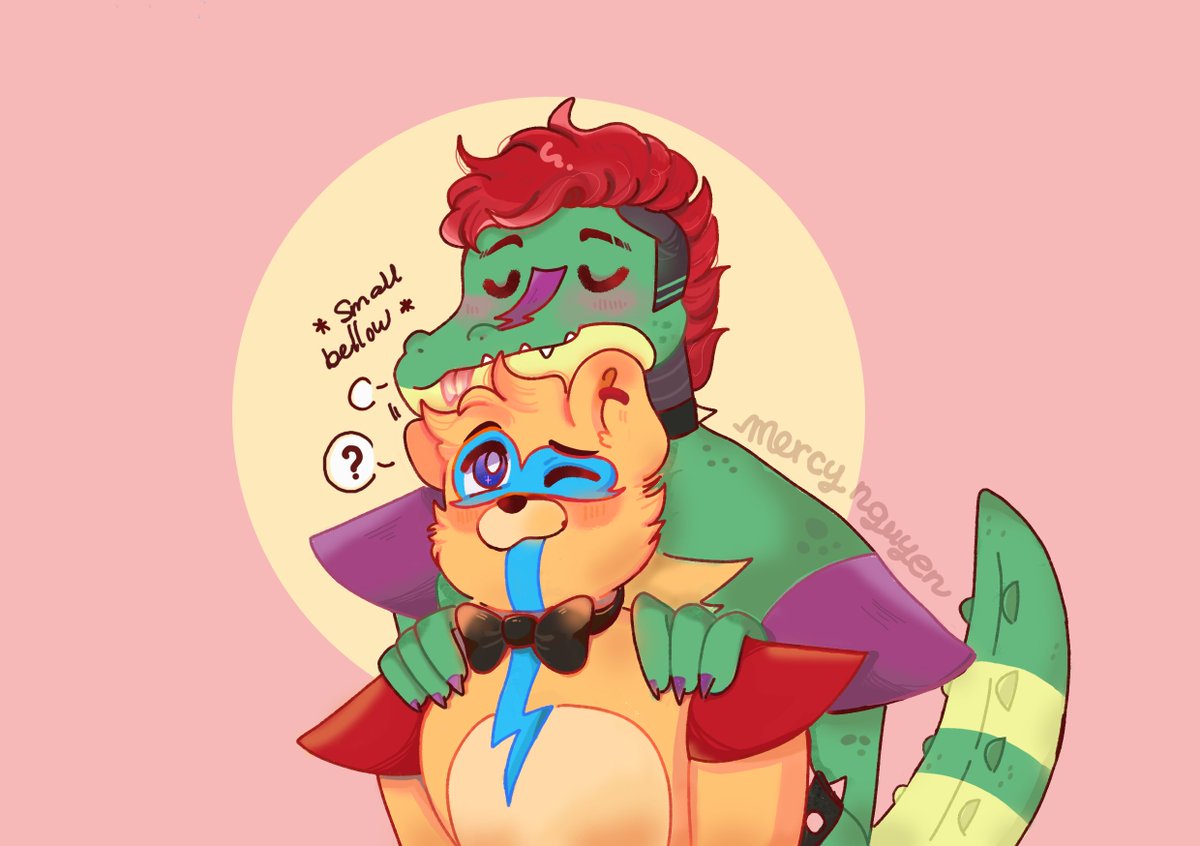 Truc9122003's tweet photo. Still dunno how to draw alligator tbh

#montyxfreddy #montgomerygator #fnafsecuritybreach  #fnaffanart #fnafsecuritybreachfanart #FNAF #freddyxmonty #glamrockfreddy #fnafsb https://t.co/vgxzMDsSTO
