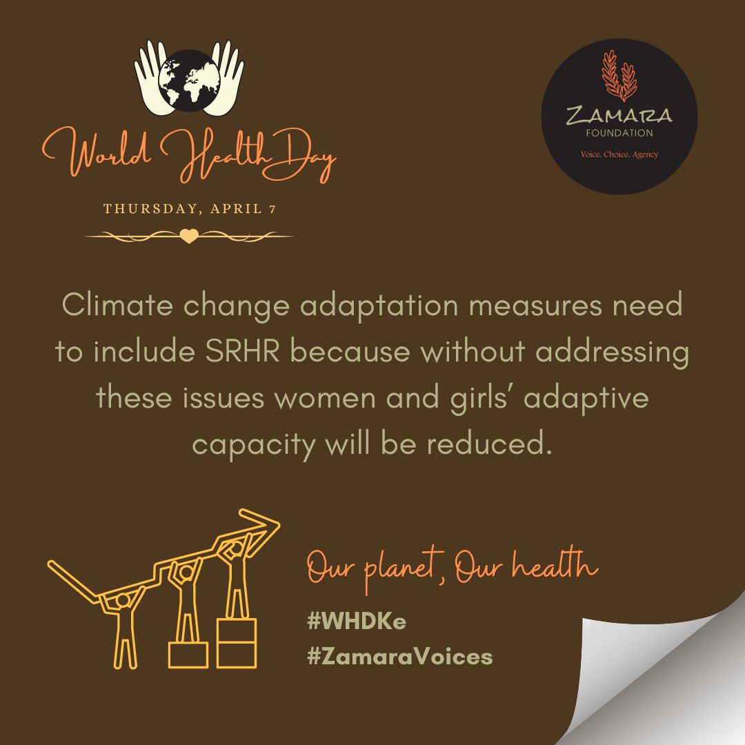 SanaaOmbima's tweet photo. When young people know and understand their SRHR needs,they collectively and actively join in the fight against climate change which will eventually bear more fruits.
#WHDKe #zamaravoice 
@Zamara_fdn @GirlsWomenPower https://t.co/0QEbitzMQc