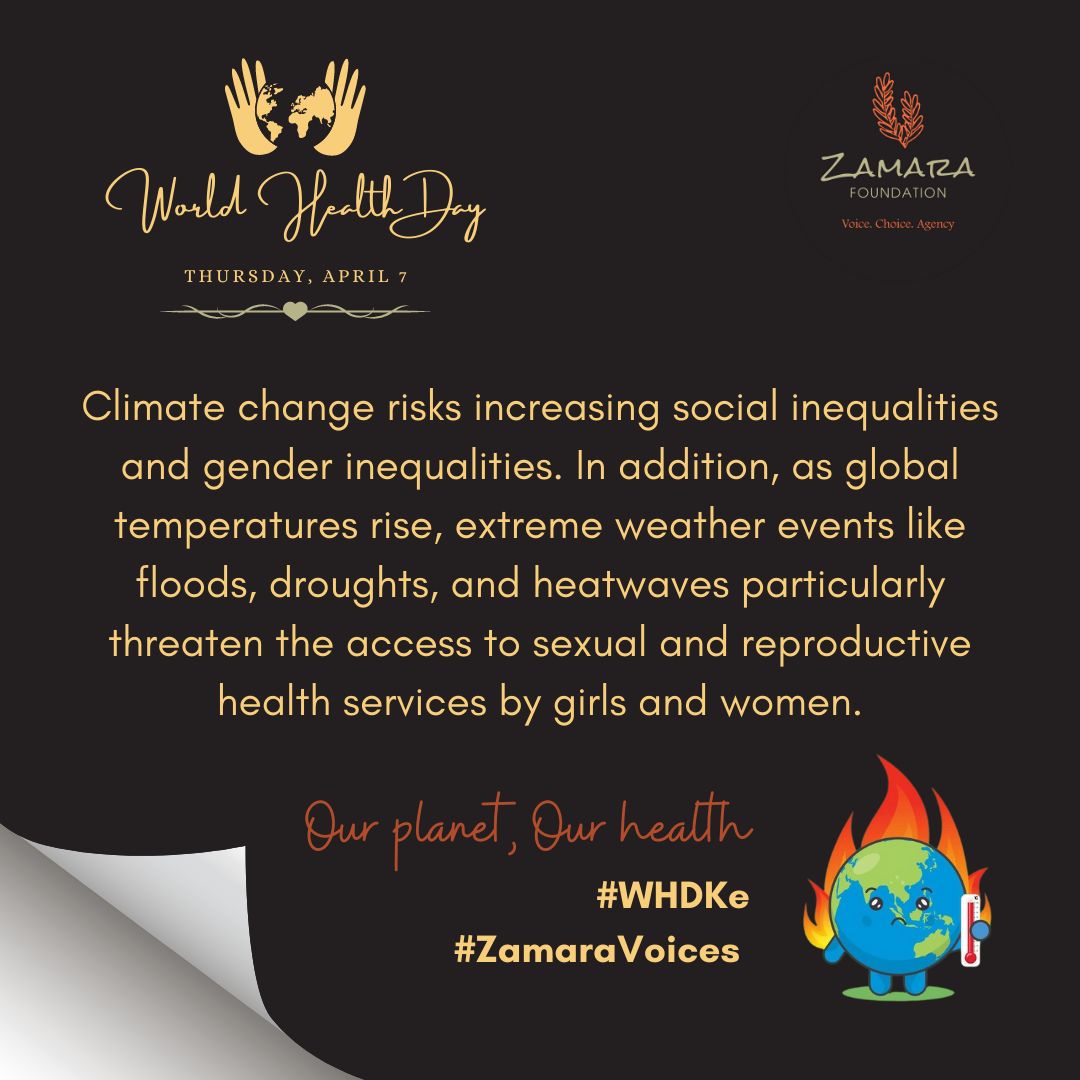 SanaaOmbima's tweet photo. SRHR is the backbone of every woman we should not allow climate change to take this away from us
#WHDKe #zamaravoice 
@Zamara_fdn @GirlsWomenPower https://t.co/9DcCHkxkoo