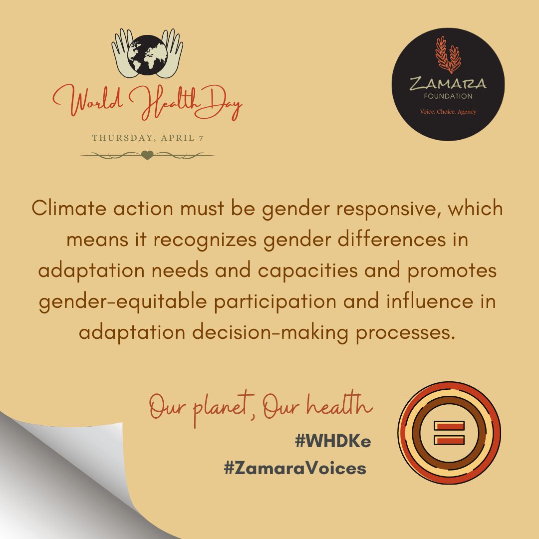 SanaaOmbima's tweet photo. Women needs should be recognized and put on the forefront to promote climate change adaptation 
#WHDKe #zamaravoice 
@Zamara_fdn https://t.co/nMJcrOKifX