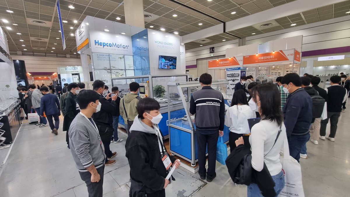 HepcoMotion's tweet photo. As Aimex in Seoul comes to a close, it ends a great week of exhibiting our technologies. This is just the beginning of our exciting 2022 exhibition schedule so check out our list of upcoming shows here: https://t.co/zE4pIF8mul
#Aimex #exhibition #tradeshow #HepcoMotion https://t.co/9NWiX4ujW2