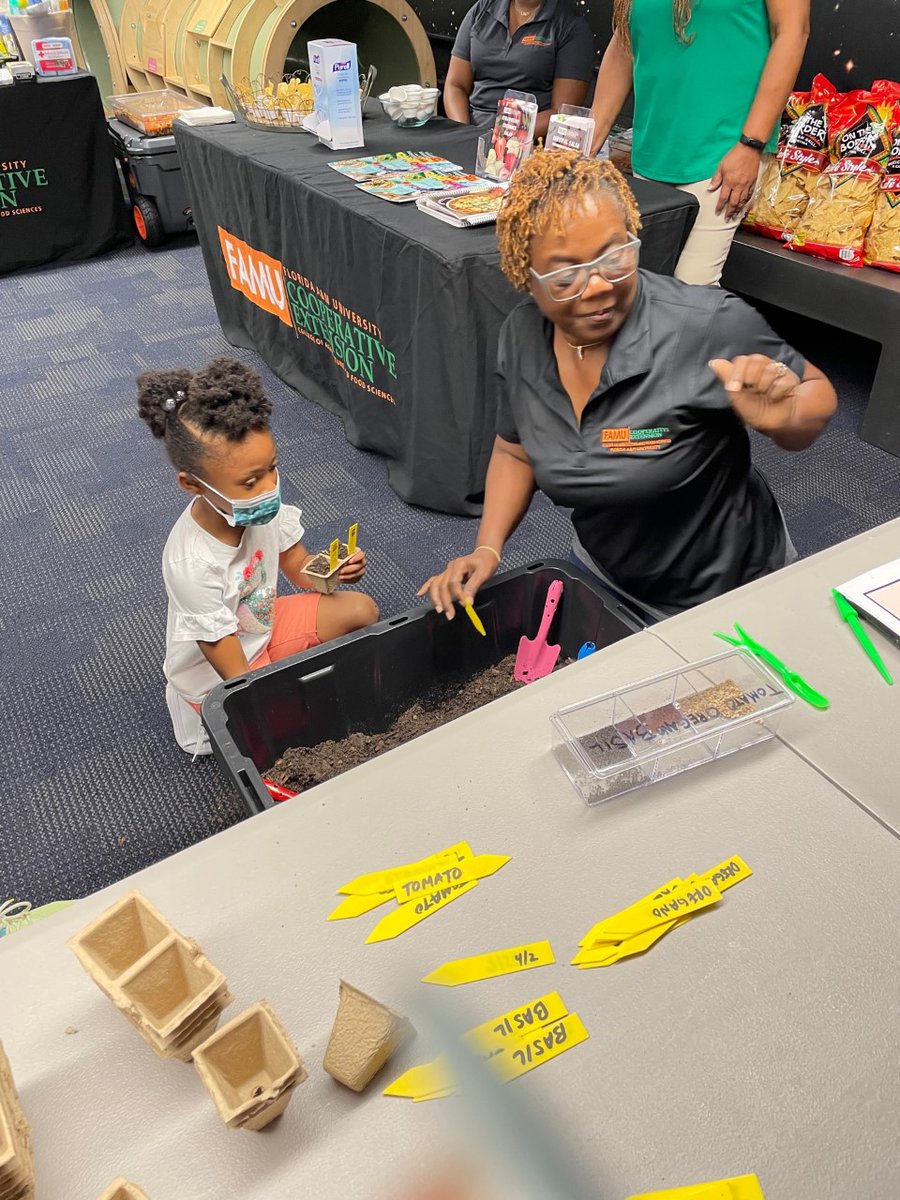 FAMUExt's tweet photo. 🧡💚In Case You Missed It... FAMU Cooperative Extension traveled to West Palm Beach, FL last weekend to bring loads of helpful information to the #community regarding Disaster Preparedness, Health and Wellness, At-Home Gardening and #KitchenComposting!
#gardening  #famuext https://t.co/Xdknh4WHvC