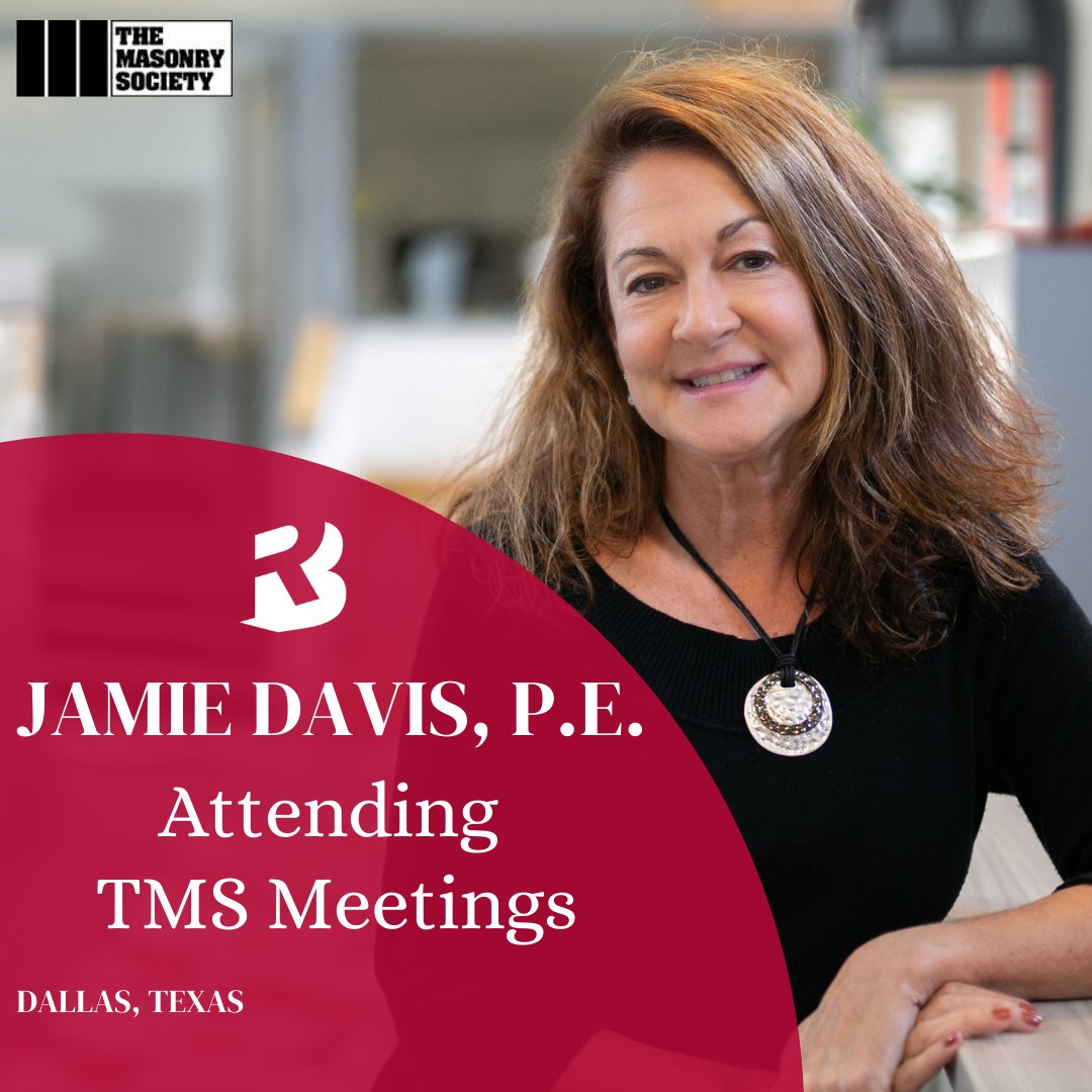 Jamie Davis, P.E., Principal at Ryan Biggs | Clark Davis, is attending the 2022 Spring Meeting of The Masonry Society in Dallas, Texas this week. The Spring Meeting hosts TMS Technical Committee Meetings and several networking events. #masonrydesign #masonryrestoration https://t.co/B1yfLx3wPB