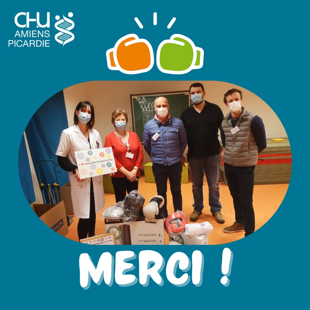 [#Merci] Les patients du Centre de Médiations éducatives des Adolescents du #CHUAmiens vont reprendre leurs ateliers sportifs

<a href="/dusportetplus/">Association Du Sport et Plus</a> a financé des équipements qui vont permettre de proposer à leurs jeunes patients, des exercices physiques ou jeux d’opposition 🥋