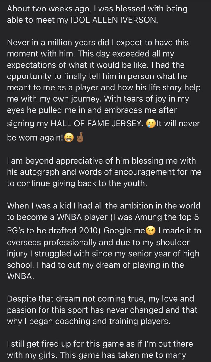 JareicaH's tweet photo. Feeling blessed. Thank you AI🙏🏾 https://t.co/iV9CivRKce