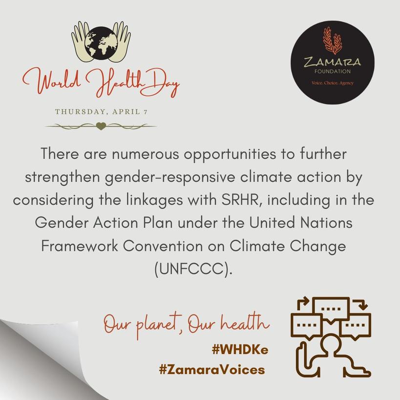 WinnieOpana's tweet photo. We can only realise an effective Srhr amidst climate changes when we have effective gender response mechanisms in place . 
#WHDKe 
#ZamaraVoices https://t.co/MYS01PvCU4