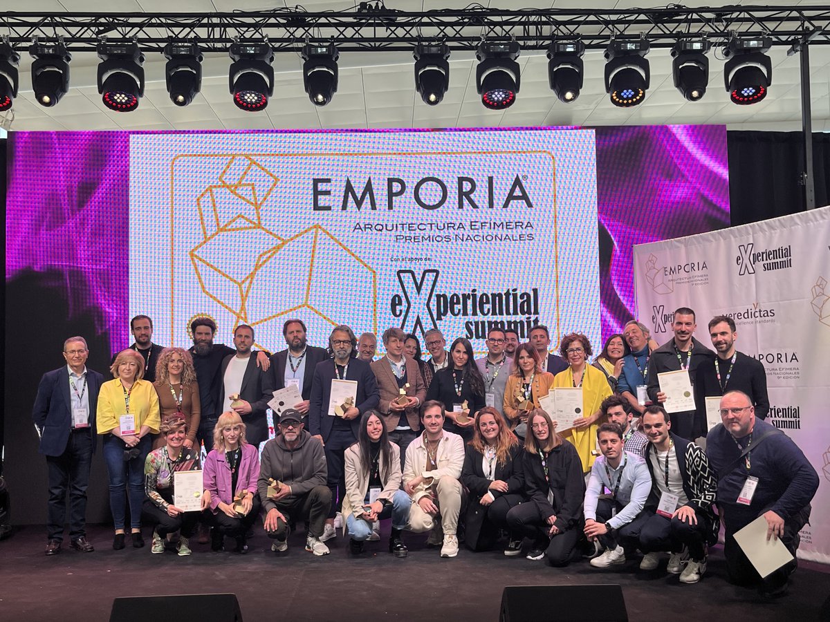 AsocFeriasEsp's tweet photo. 🙌 El 6 de abril participamos en la entrega de los #PremiosEmporia en #experientialsummit en Madrid, por ser parte del jurado
👏 Enhorabuena a los premiados. Las obras presentadas han tenido un gran nivel
https://t.co/0m3VNuc5Mg
#AsocFeriasEsp #Veredictas @grupoeventoplus https://t.co/XRFprdpxcL