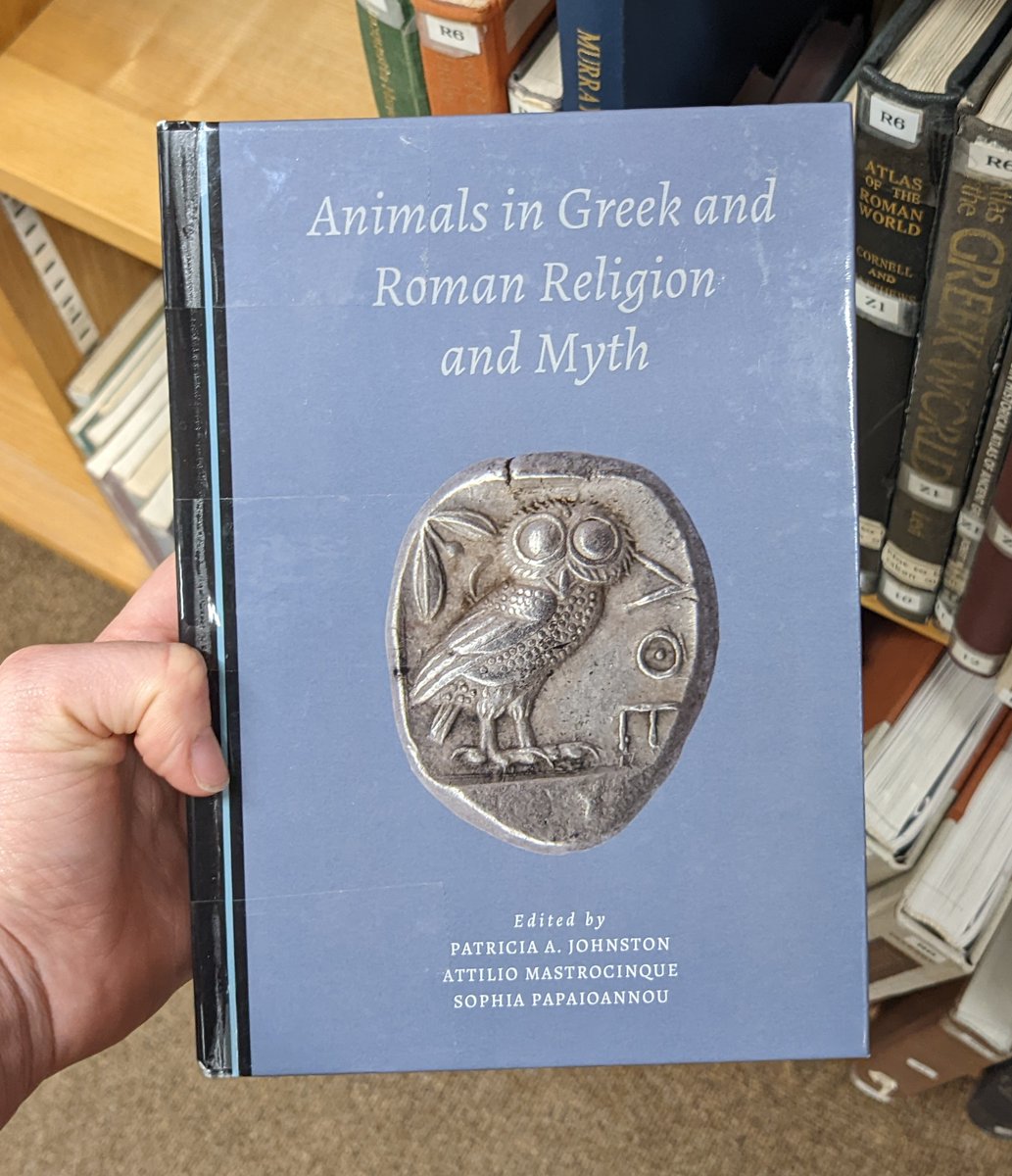 CFLcam's tweet photo. 5/5
And last but not least...
Animals in Greek and Roman religion and myth, ed. by P. A. Johnston, A. Mastrocinque, S. Papaioannou (Cambridge Scholars Publishing, 2016)
Classmark F 20 29 and online with a Raven log-in: https://t.co/rkAafqQCYD
#classicslibrary #spring https://t.co/wSwznfeHQQ