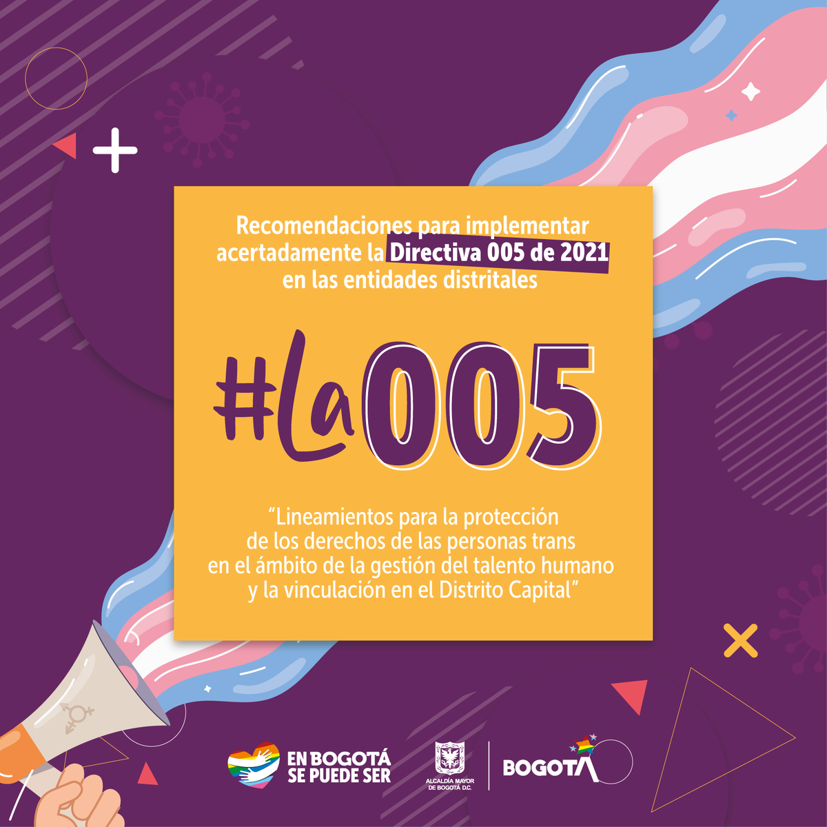 SePuedeSer's tweet photo. #La005 contiene una serie de recomendaciones para que las entidades del Distrito contraten personas trans 🏳️‍⚧️. Desliza ⏩ para conocerlas https://t.co/DG2bRST9SK https://t.co/eGkM9OC5NO