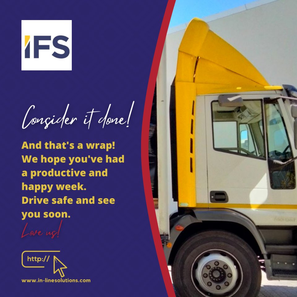 inlinefreight's tweet photo. And that's a wrap!
We hope you've had a productive and happy week.
Drive safe and see you soon.
Love us!
#happyweekend #happyfriday #fridaylove #professionalinlinefreightsolutions #inlinefreightsolutions #freight #logistics #weekenedlogistics #enjoyyourweekend #seeyoumonday https://t.co/h8sh7kSOVF