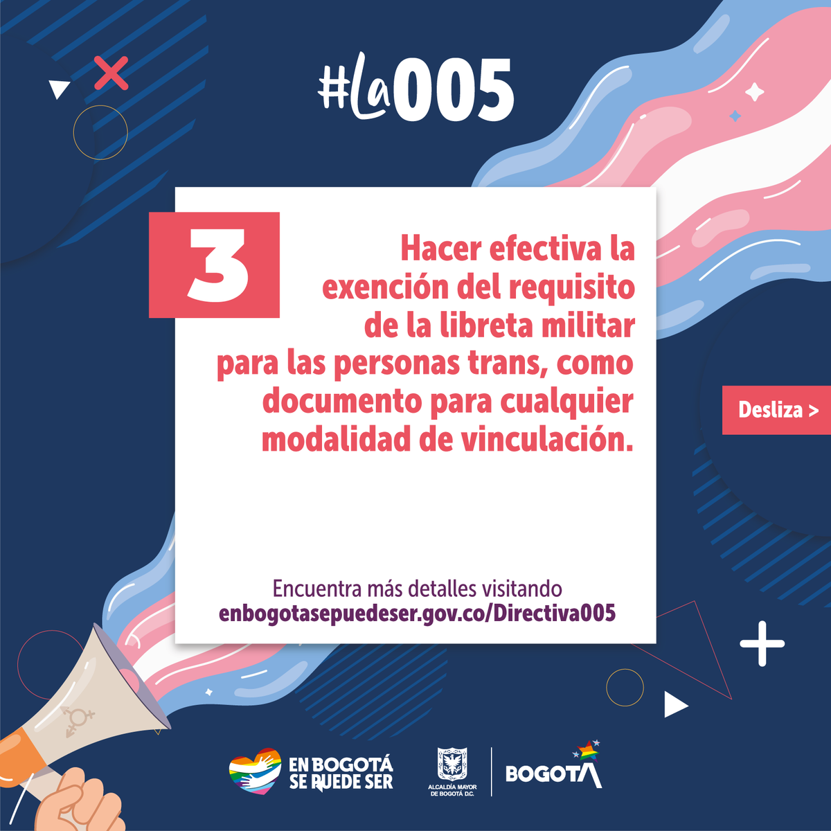 SePuedeSer's tweet photo. #La005 contiene una serie de recomendaciones para que las entidades del Distrito contraten personas trans 🏳️‍⚧️. Desliza ⏩ para conocerlas https://t.co/DG2bRST9SK https://t.co/eGkM9OC5NO
