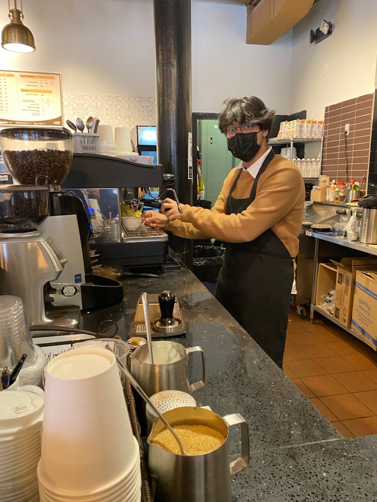 CoOpDSSS's tweet photo. Drinking too much "espresso" can cause a "latte" problems."

@davidsuzukiss Sameul is learning the art of coffee making! https://t.co/Cgd9eWvmXR
