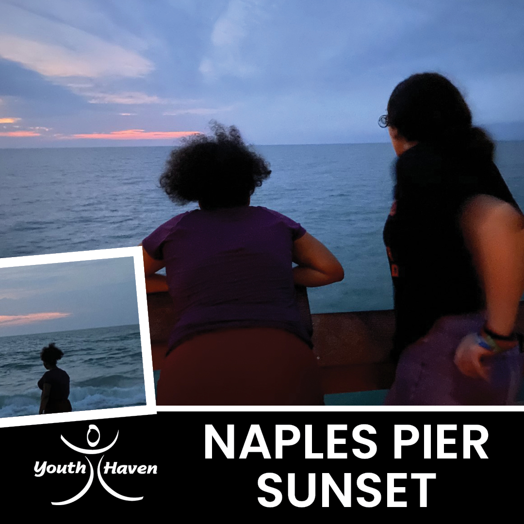 YouthHavenSWFL's tweet image. A couple of our teens recently caught the sunset at the Naples Pier! We&apos;re so grateful for our beautiful town! Are you planning on catching the sunset this weekend??

#YouthHavenSWFL #EnrichmentProgram #NaplesPier #NaplesFL #NaplesSunset #SWFL #Grateful