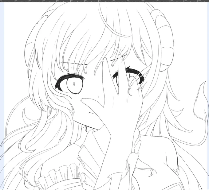 まちカドまぞくの二期開始に間に合わなかったけどあきらめないでシャミ子描きます
シャミ子はかわいいんだよ
 #まちカドまぞく 