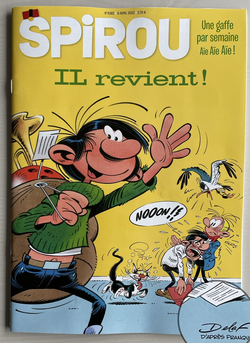 3gr3S_S3rg3's tweet image. Que l'on soit d'accord ou attristé par @EditionsDupuis de faire revivre #GastonLagaffe sous le crayon de #Delaf faut avouer qu'il y a tout de même du potentiel #Buzz et quoi qu'en pensent d'aucuns, personne ne restera #indifférent (je l'aye aussi 😉)