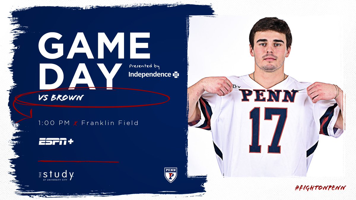 PennMensLax's tweet photo. GAME DAY! Heard some bears are in the city.
๐Brown
โฐ1 p.m.
๐Franklin Field
๐๏ธhttps://t.co/UgEjtNZ9uH
๐ปESPN+ | https://t.co/mRcDhc7uny
๐https://t.co/uBIB5QcUuR
๐ฐhttps://t.co/QJUUwOjpA0
#ILPL | #FightOnPenn ๐ด๐ต https://t.co/3p6MWzrhnG