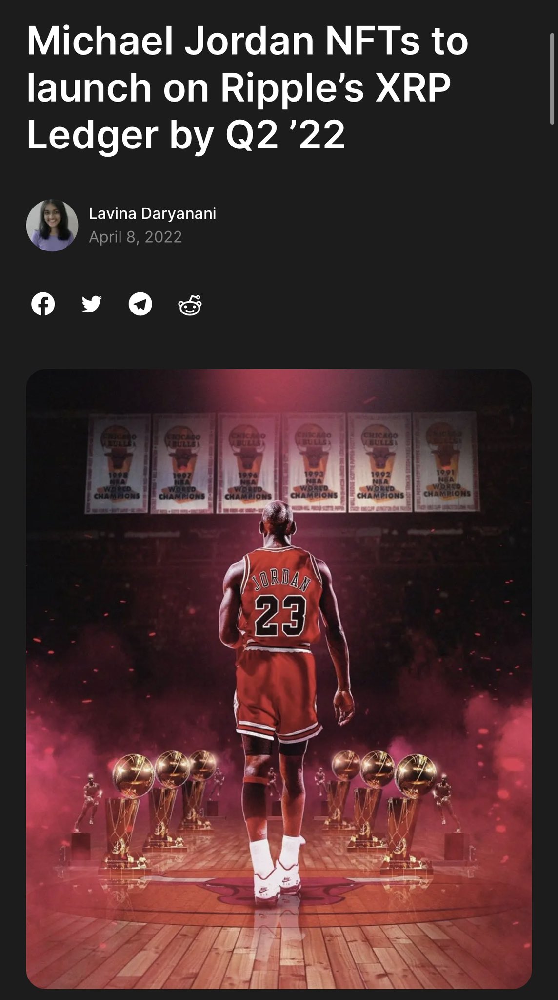 Michael Jordan Will Be Releasing NFTs On XRP 🤯 The GOAT Always Said He Likes Being The Best 🔥🔥🔥 https://t.co/smsPEiQlZf