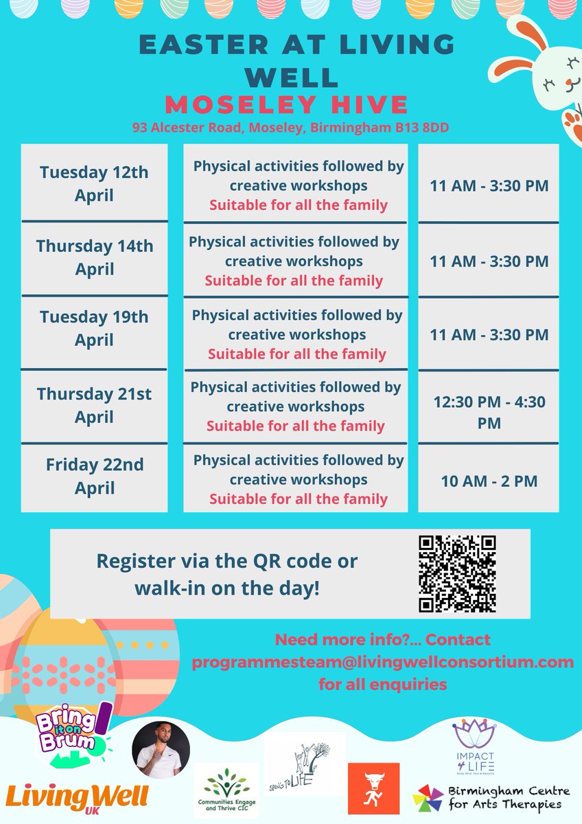 Moseley Hive (@moseleyhive) on Twitter photo FREE Easter Family Activities at Moseley Hive next week, hosted by <a href="/livingwellbrum/">Living Well</a> π°
Register via the QR code or walk-in on the day!
#Moseley FREE Easter Family Activities at Moseley Hive next week, hosted by <a href="/livingwellbrum/">Living Well</a> π°
Register via the QR code or walk-in on the day!
#Moseley