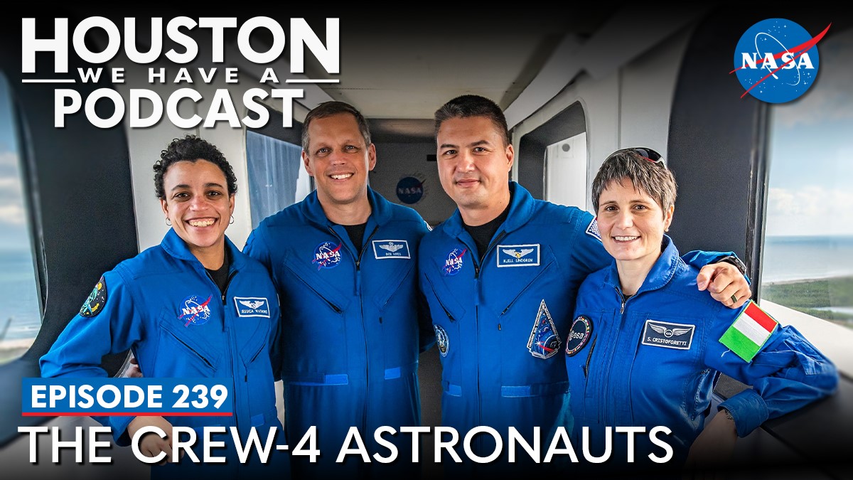 NASAJohnson's tweet photo. The astronauts on NASA’s SpaceX Crew-4 mission are getting ready for launch! Hear from each of them on this week’s “Houston We Have A Podcast.”
https://t.co/wzSDzqiMXJ https://t.co/mJUpPaDUzg