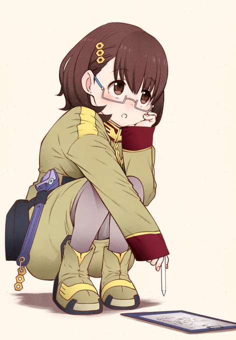 考え中ミア 