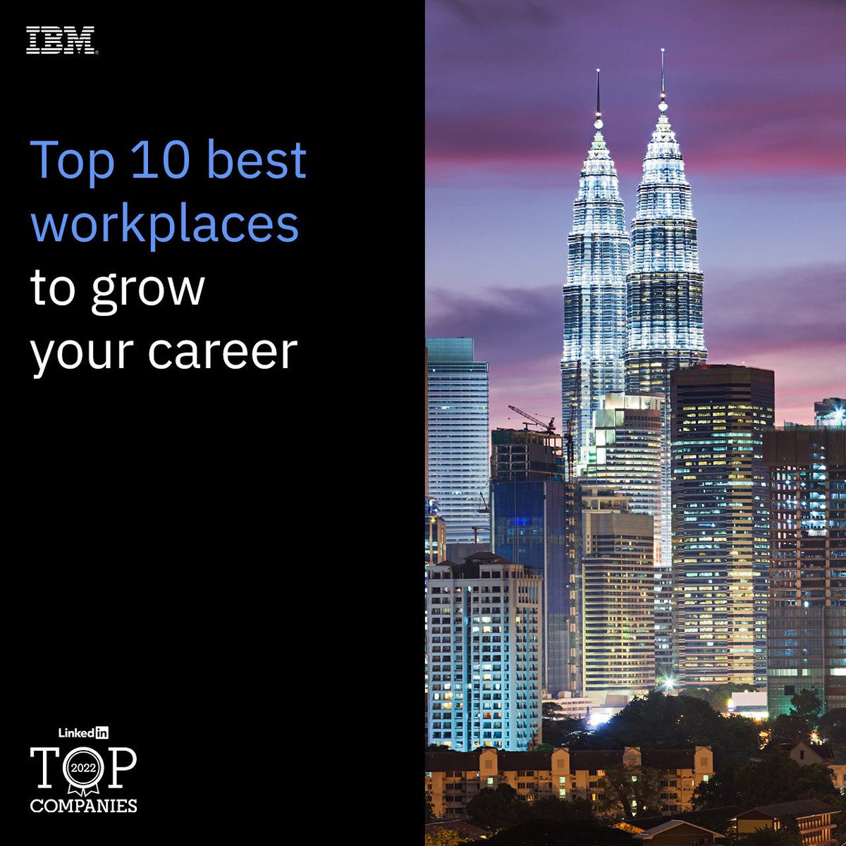 CatLianML's tweet photo. Thank you @linkedin for recognizing @IBM as the top 10 of Linkedin’s 2022 Top Companies in Malaysia. It is an honour to be recognized as the best workspace for career growth as we continue to invest in career development for long-term success.
https://t.co/5kdFPwnF2B https://t.co/SsaQDFAlBb