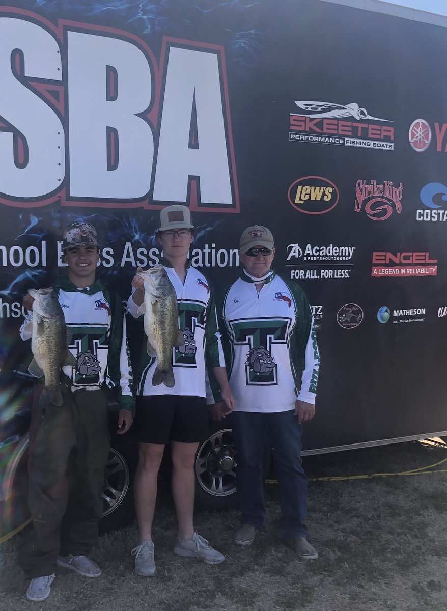 Good luck to the two teams from Tioga High School that will be fishing in the THSBA Regional Tournament tomorrow. They will be fishing against 300+ teams for a chance at state! 🎣💚🖤 @ClubTioga <a href="/CoachChadRogers/">Chad Rogers</a>