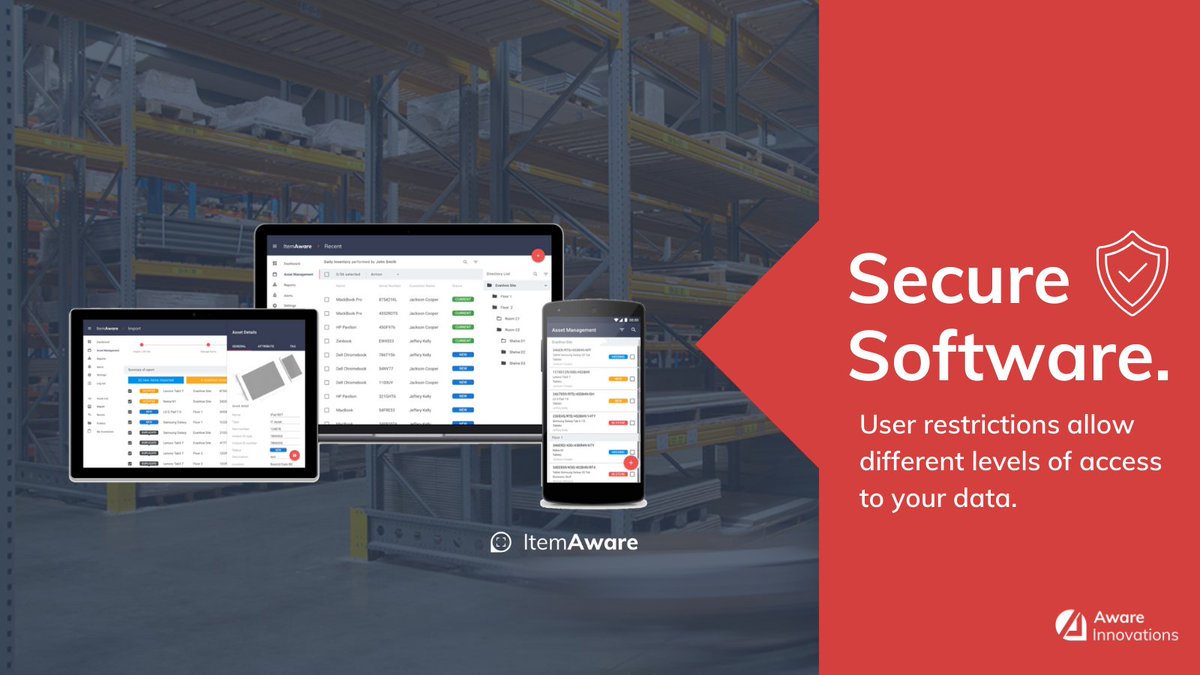 Keep your data secure by determining user roles and permissions within our asset tracking and inventory management app, ItemAware.  Just one more important feature we built into our software. Learn about more features at zcu.io/trX3.

#securesoftware #assettrackingapp