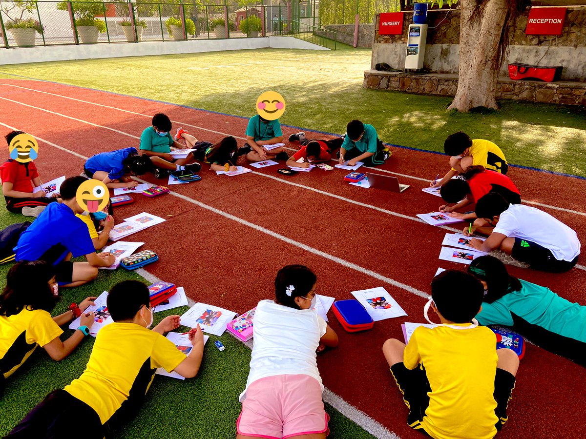 We learn best when we are close to the nature! Year 5 ss engaged in morning routine of mindfulness. What does kindness look like?- being the theme of our circle time brought new perspective towards friendship too. <a href="/TBS_Delhi/">TBS Delhi</a> #mindfullness #WorldHealthDay #KindnessMatters
