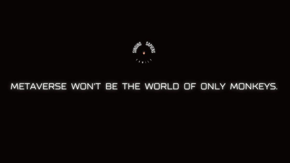 singingsapiens's tweet photo. Metaverse won't be the world of only monkeys.
#NFT #NFTs #NFTCommunity #NFTArtworking
Follow @singingsapiens❤️ https://t.co/NLf52K43rO