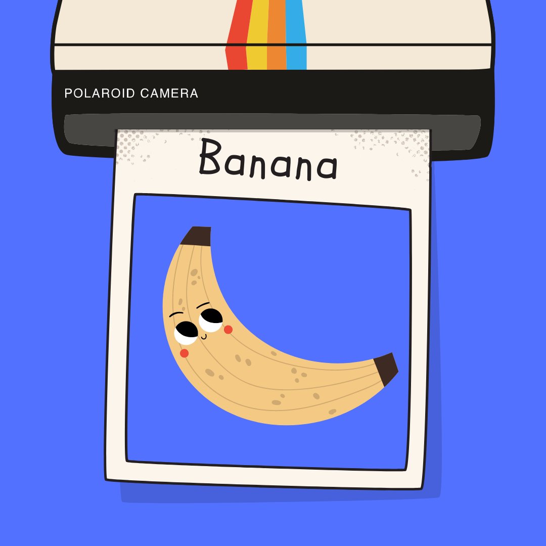 Crypto__Nacho's tweet photo. Say Cheeese...📸! Or.. banana idk 🍌
#CanvaDesignChallenge https://t.co/DAc6xCeLyw