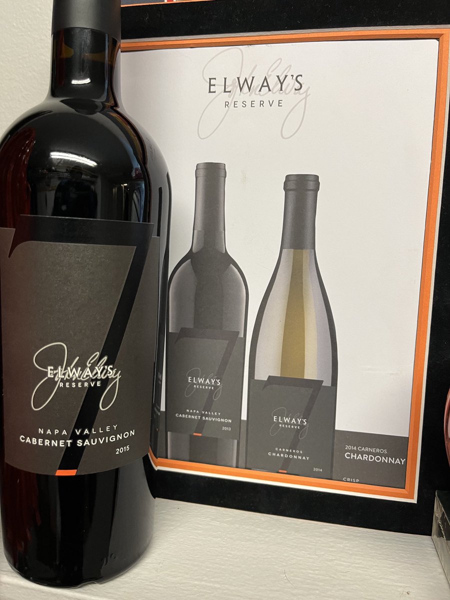 NixtoWitt's tweet photo. Has anyone ever tried John Elways wine?  #7Cellars #Broncos #Wine https://t.co/68A9u2rfhv
