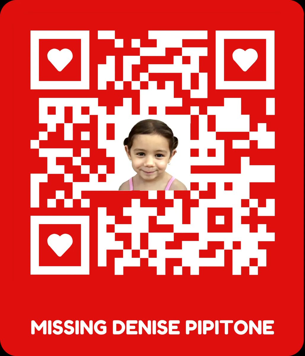 MissingDeniseMp's tweet photo. ❤️ CODICE QR #MissingDenise❣️
Fai stampare dal tipografo un adesivo oppure un adesivo magnetico da applicare sull’auto, sul tuo furgone, camper o camion, grazie 🙏

LINK Codice QR: https://t.co/tay2FTTuSc

#missing #italy #italia #Europe #Europa #Denise #DenisePipitone https://t.co/d7J5SP3O4m