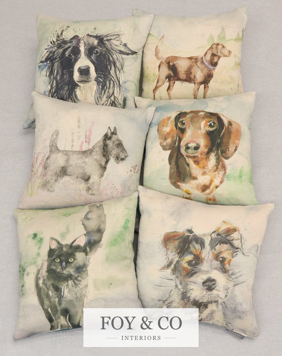 FoyandCo's tweet photo. Are you a dog or a cat person? 🐶🐱 April is National Pet Month! 

Can you spot your furry friend's matching portrait cushion? 👀🐕🐈

Find all of our pet cushions here 👇
https://t.co/NaQbBdcBtg

#madewithfoyandco #NationalPetMonth https://t.co/LH38P1i1my