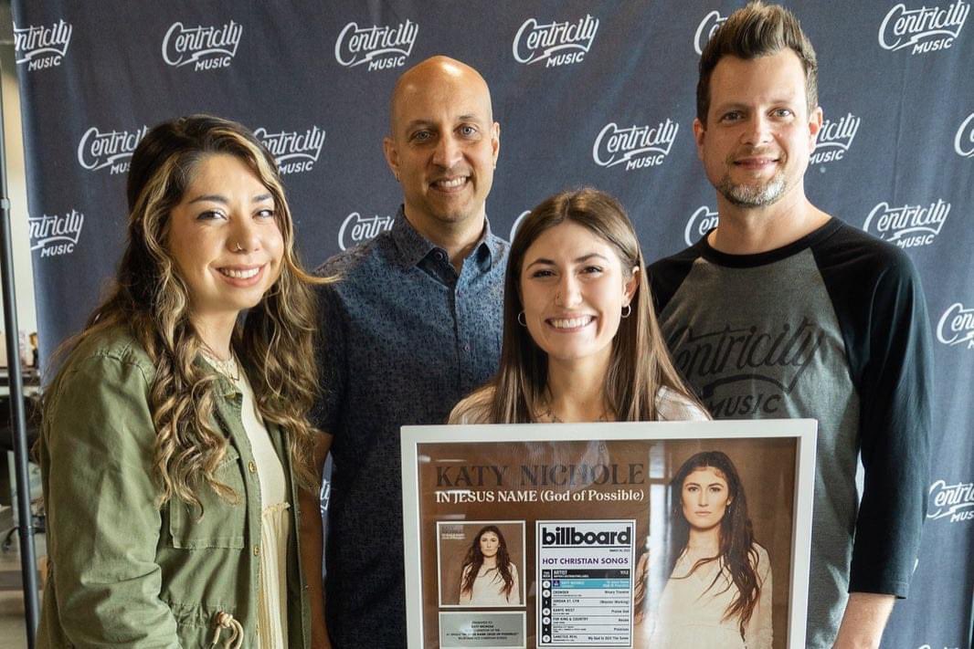 We loved getting to celebrating Katy Nichole Music on her #1 Billboard Hot Christian Songs for “In Jesus Name (God Of Possible)”! We’re so proud of you Katy and we can’t wait to see all that’s still to come!