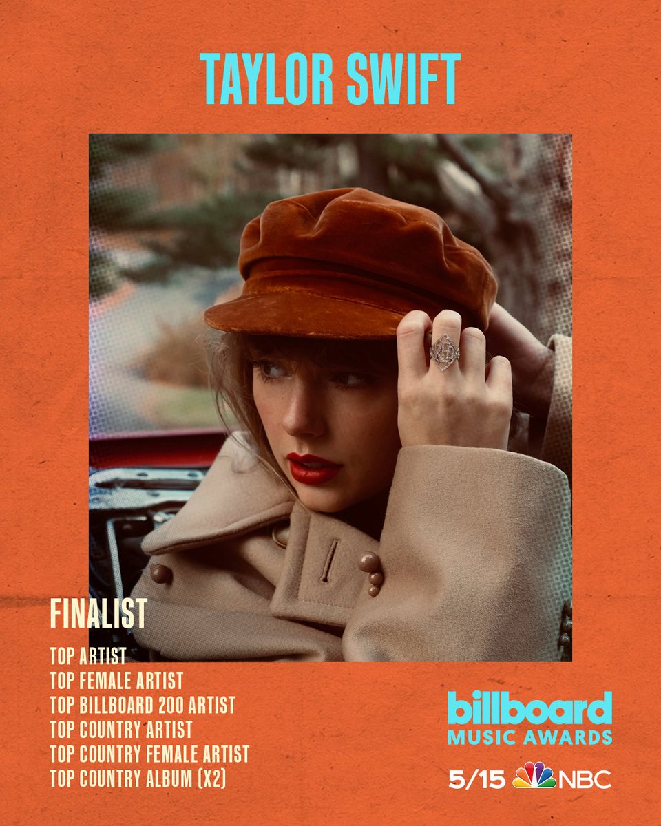 taylornation13's tweet photo. We're in a state of grace because Taylor is nominated for SEVEN #BBMAs!

✨ Top Artist
✨ Top Female Artist
✨ Top @Billboard 200 Artist
✨ Top Country Artist
✨ Top Country Female Artist
✨ Top Country Album for Fearless (Taylor’s Version) AND Red (Taylor’s Version)! https://t.co/LX68VvAht9