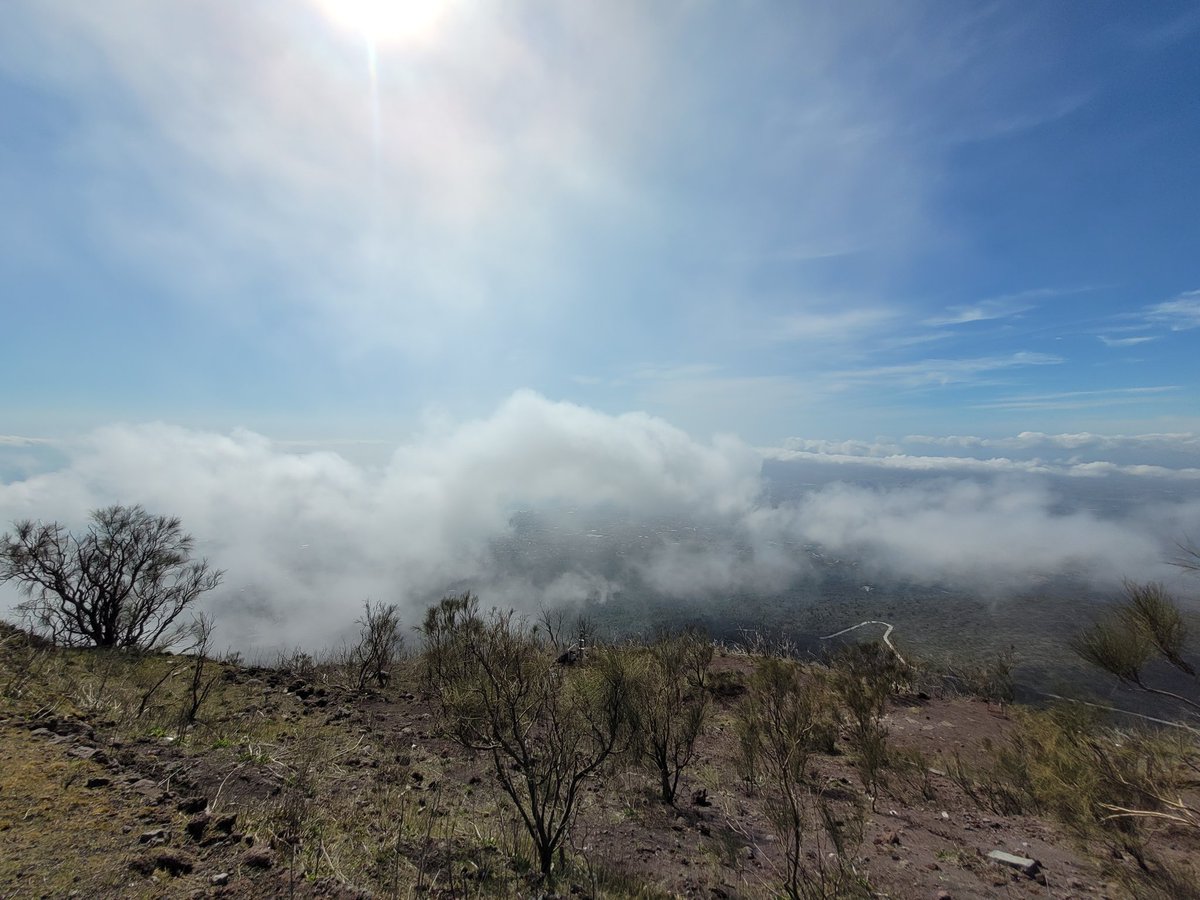 Day 3 of the <a href="/Tranby_school/">Tranby</a> Classics trip to Italy. We visited #Herculaneum. We then visited Vesuvius. Pupils were on cloud nine - and then above it - when they trekked for 30 minutes to reach the summit and look down into the caldera