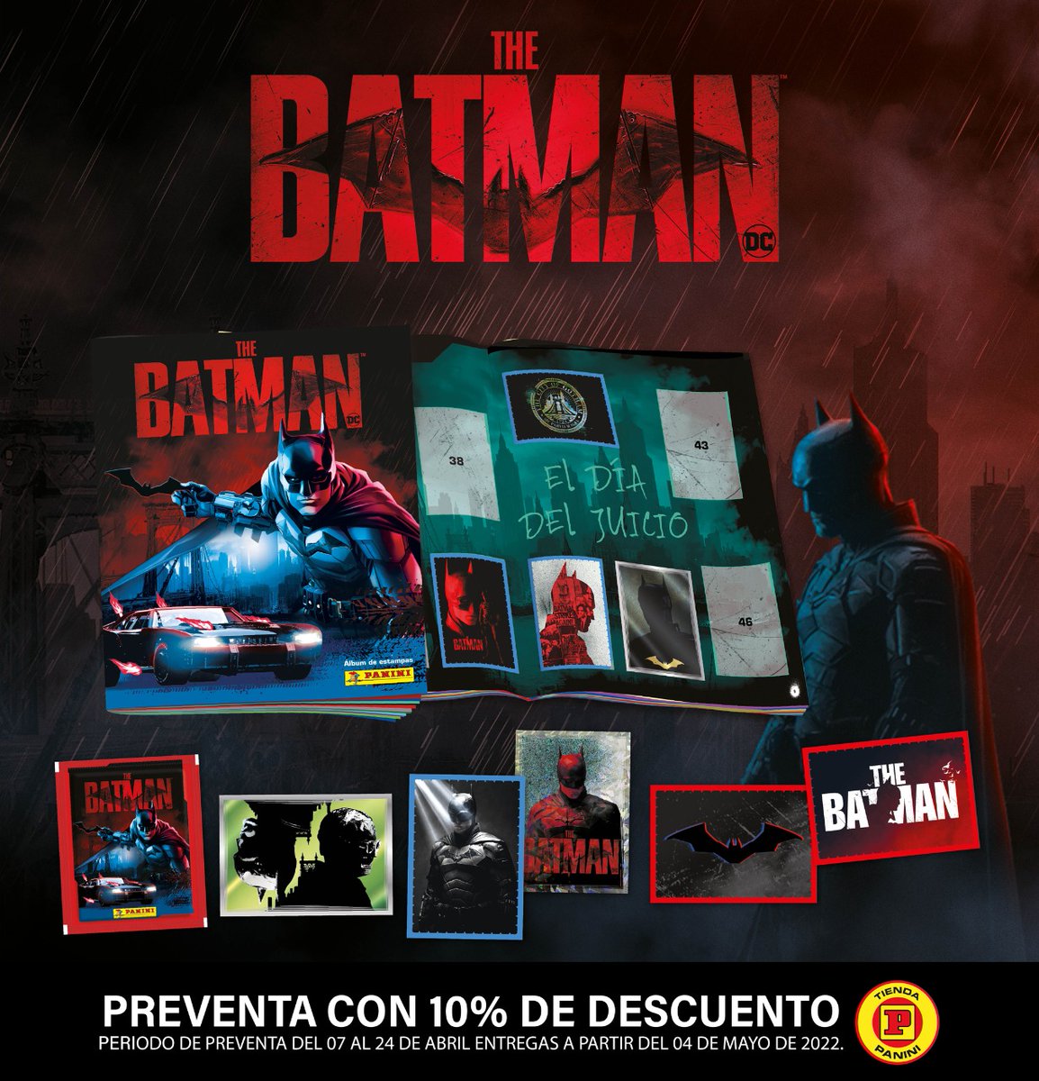 NgPanini's tweet photo. Nueva Preventa❗
¡Aprovecha esta oportunidad y asegura la nueva colección "The Batman" en nuestras tiendas en Guadalajara y Monterrey con el 10% de descuento! 🏃
Del 7 al 24 de abril! 📆
#TheBatman https://t.co/fpN60p9Gt3