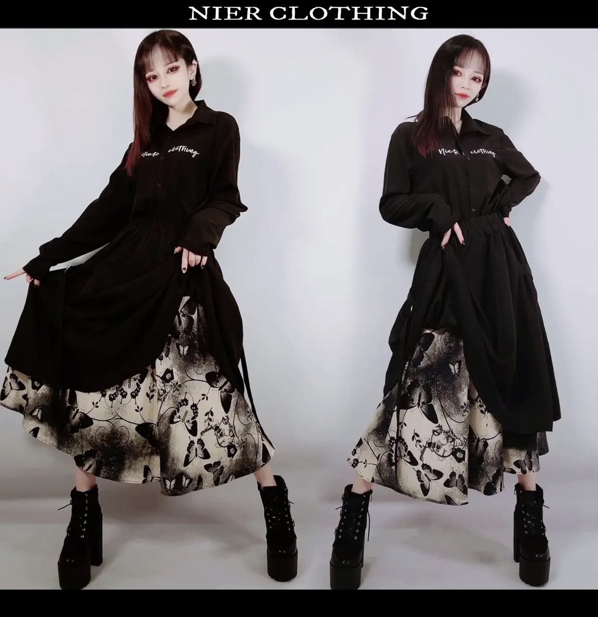 NieR_tokyo's tweet photo. 🎁本日〆切プレゼント企画🎁

2枚仕立てSEPIA BUTTERFLY FLARE SKIRT【ポケット付き】

🎁3名様にプレゼント🎁

◼応募方法
フォロー(@NieR_tokyo) &amp; RT
◼締切〆  本日24時

※鍵垢の方も対象内です。
是非ご参加ください🙇‍♂️🙇‍♀️ https://t.co/tSg0RGGfDu