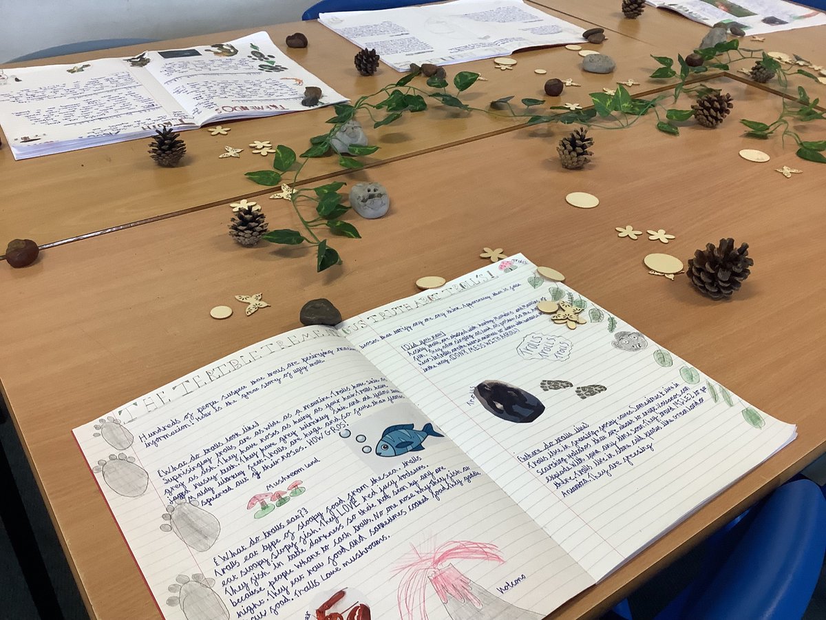 Fulfen_Primary's tweet photo. This week in Year 3, we had a showcase of all of our non-chronological reports about trolls! Every child has put an incredible amount of effort into their writing and they were all so proud of what they produced. 

#awesomewriting https://t.co/p7zMfDsngA