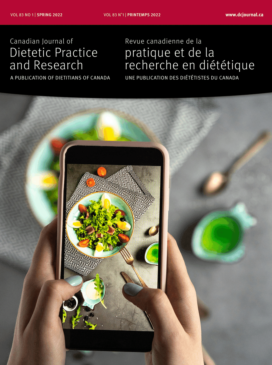 DietitiansCAN's tweet photo. The Spring issue of the Canadian Journal of Dietetic Practice is now available at https://t.co/XEtNnjKw4Q

Read "Dietetic research: A key ingredient for a healthier tomorrow" by Editor Naomi Cahill PhD, RD. Available open access in the #CanJDietPractRes : https://t.co/04wo2cuHo8 https://t.co/sxCobS92J6