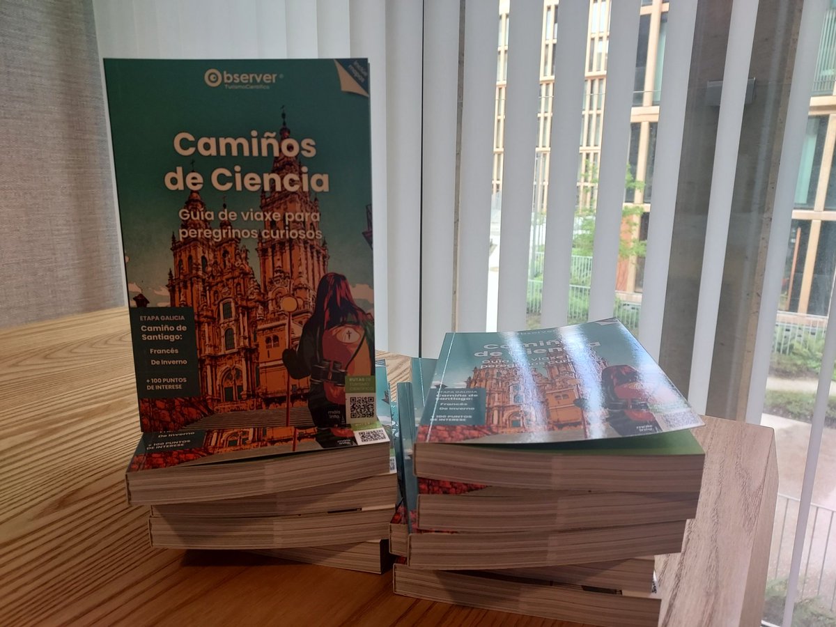 ScienceTourism's tweet photo. (GAL) 📅 Preparados para a presentación o próximo luns de "Camiños de Ciencia. Guía de viaxe para peregrinos curiosos". 
A 1ª guía de #TurismoCientífico do #caminodesantiago2022 apoiada por  @CulturaXunta
↪Poderase descargar en formato e-book en https://t.co/YDG65T0snS https://t.co/1Sla6hctcF