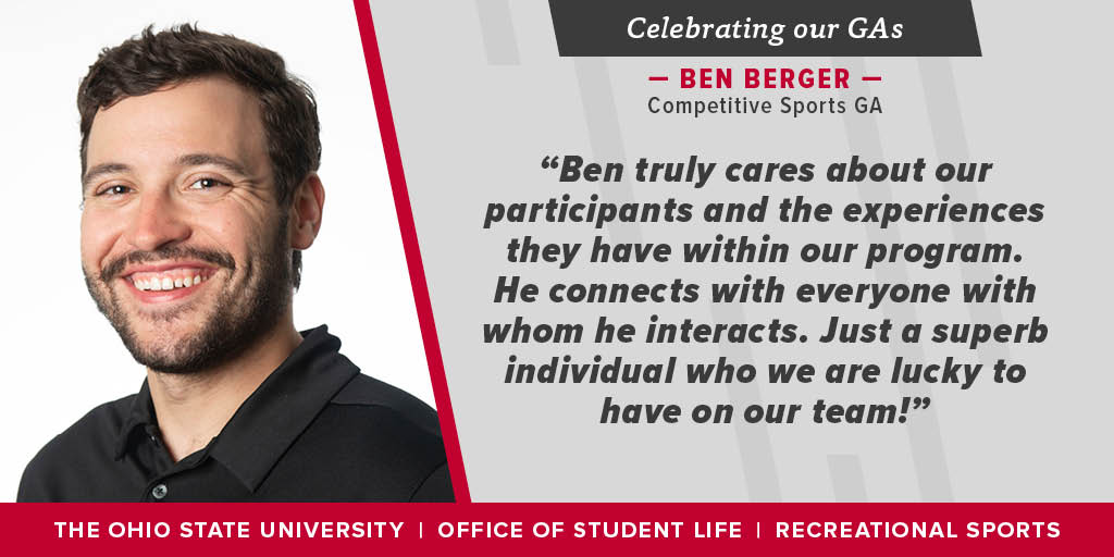 OSURec's tweet photo. Celebrating our final 3 GAs today - first up is Ben! #GraduateStudentAppreciation https://t.co/1Lwhh1xsHP