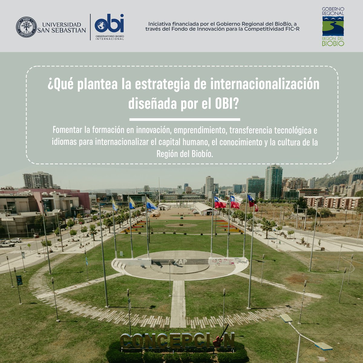 ¿𝐐𝐮𝐞́ 𝐛𝐮𝐬𝐜𝐚𝐦𝐨𝐬 𝐩𝐚𝐫𝐚 𝐞𝐥 𝐁𝐢𝐨𝐛𝐢́𝐨?⁣
⁣
Creemos primordial fomentar el emprendimiento en sus diversas escalas, así como la transferencia tecnológica e idiomática.⁣
⁣
Internacionalizar el Biobío es nuestro principal objetivo 🌎⁣