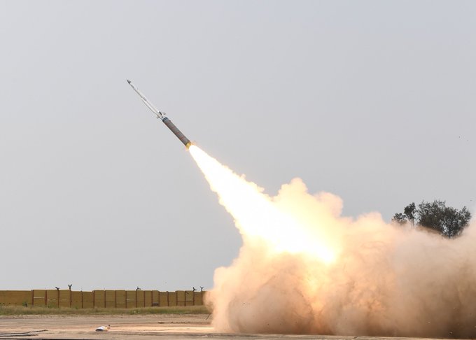 DefenceSap's tweet photo. #DRDO -Defence Research &amp; Development Organisation, successfully flight tested Solid Fuel Ducted Ramjet #SFDR booster at ITR, Chandipur off the coast of Odisha on April 08, 2022. The test successfully demonstrated reliable functioning of all critical components involved in it. https://t.co/PiREfjlFkS